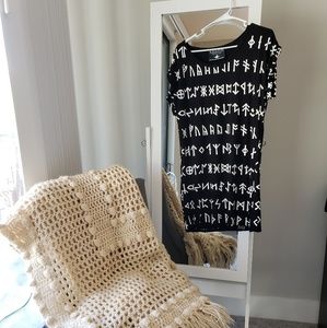 Killstar Norse Viking Rune Tunic Dress Black M